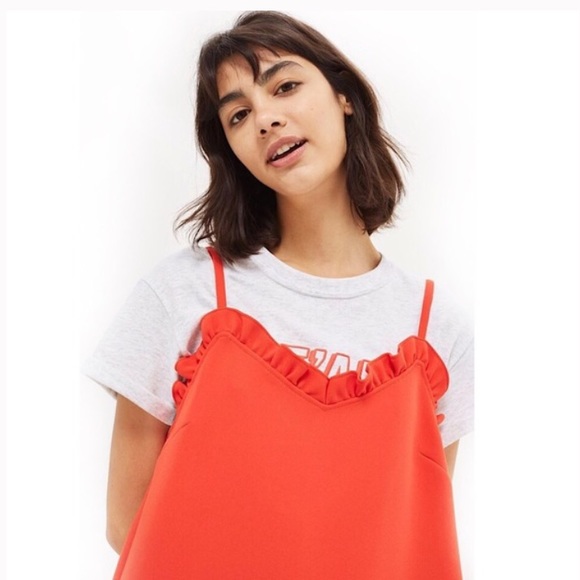 Topshop Ruffle Mini Dress - Picture 2 of 5